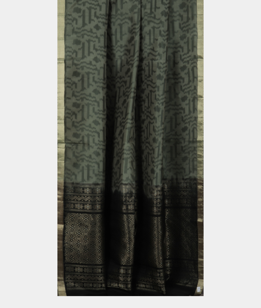 Greenish Grey Soft Silk Saree T3405772