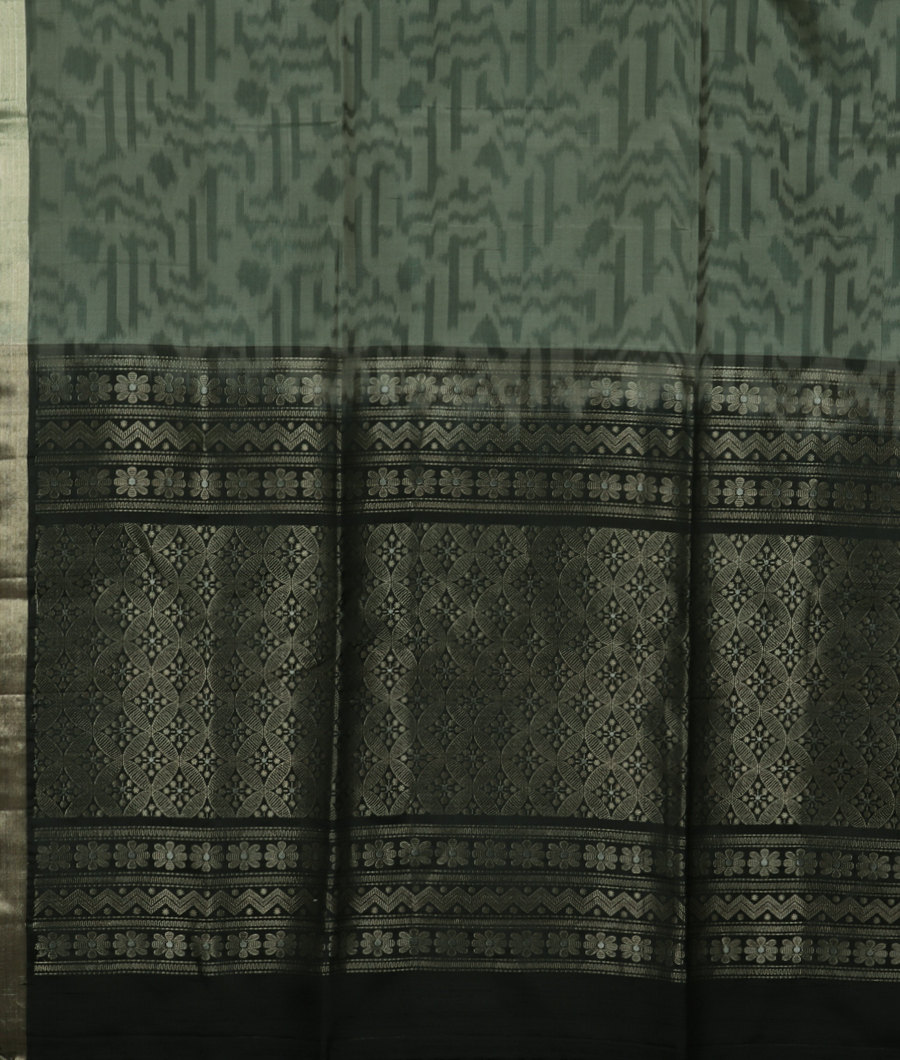 Greenish Grey Soft Silk Saree T3405774