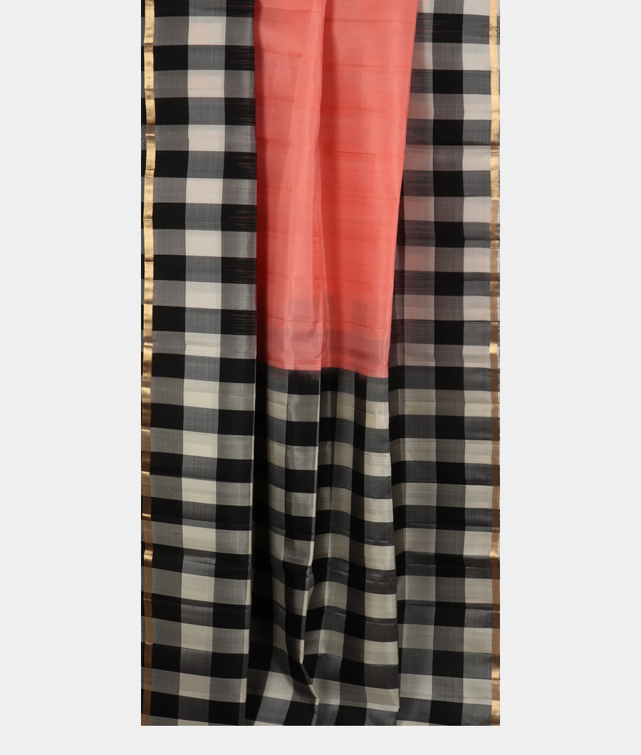 Peach Soft Silk Saree T3374102