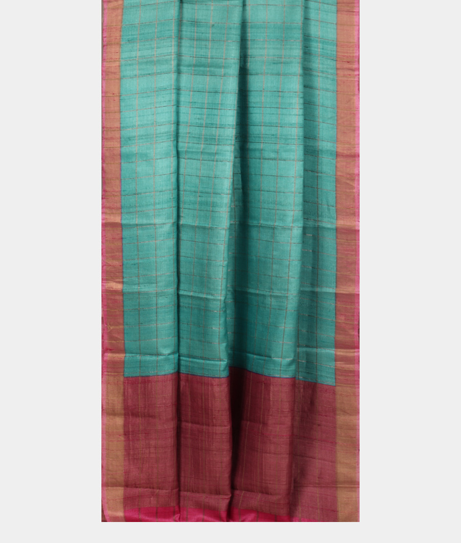Blue Woven Tussar Saree T3393712