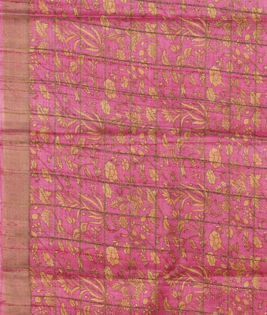 Blue Woven Tussar Saree T3393713