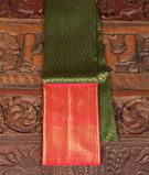 Green Handwoven Kanjivaram Silk Pavadai T3178961