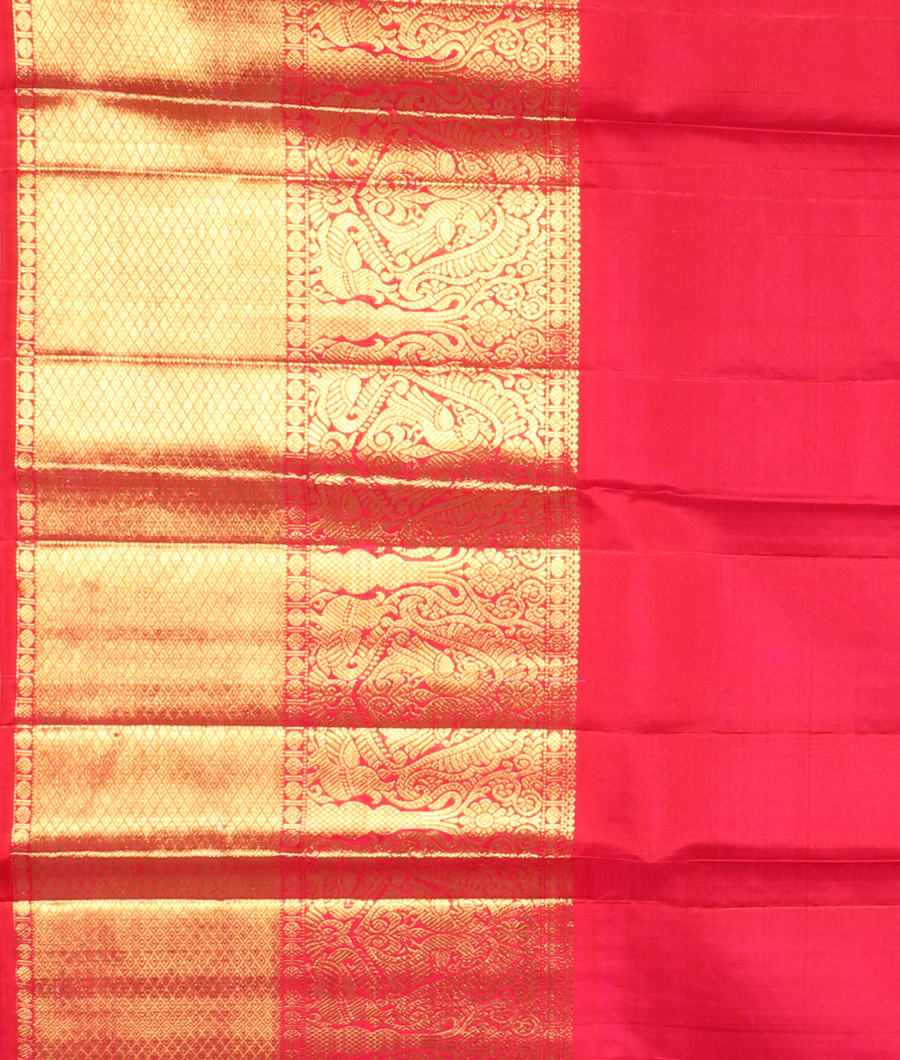Green Handwoven Kanjivaram Silk Pavadai T3178962