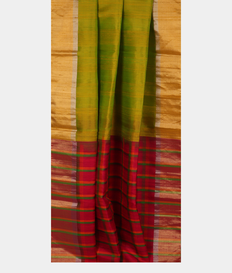Yellowish Green Soft Silk Saree T3172752