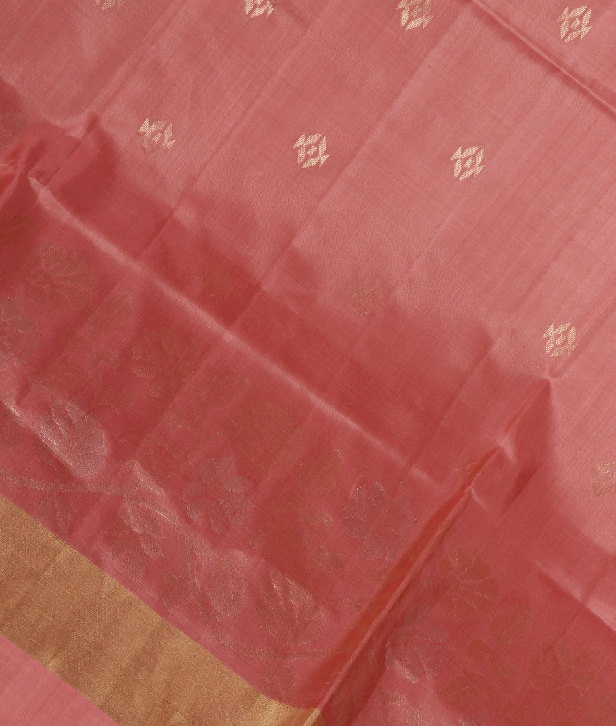 Salmon Pink Soft Silk Saree T342280-image