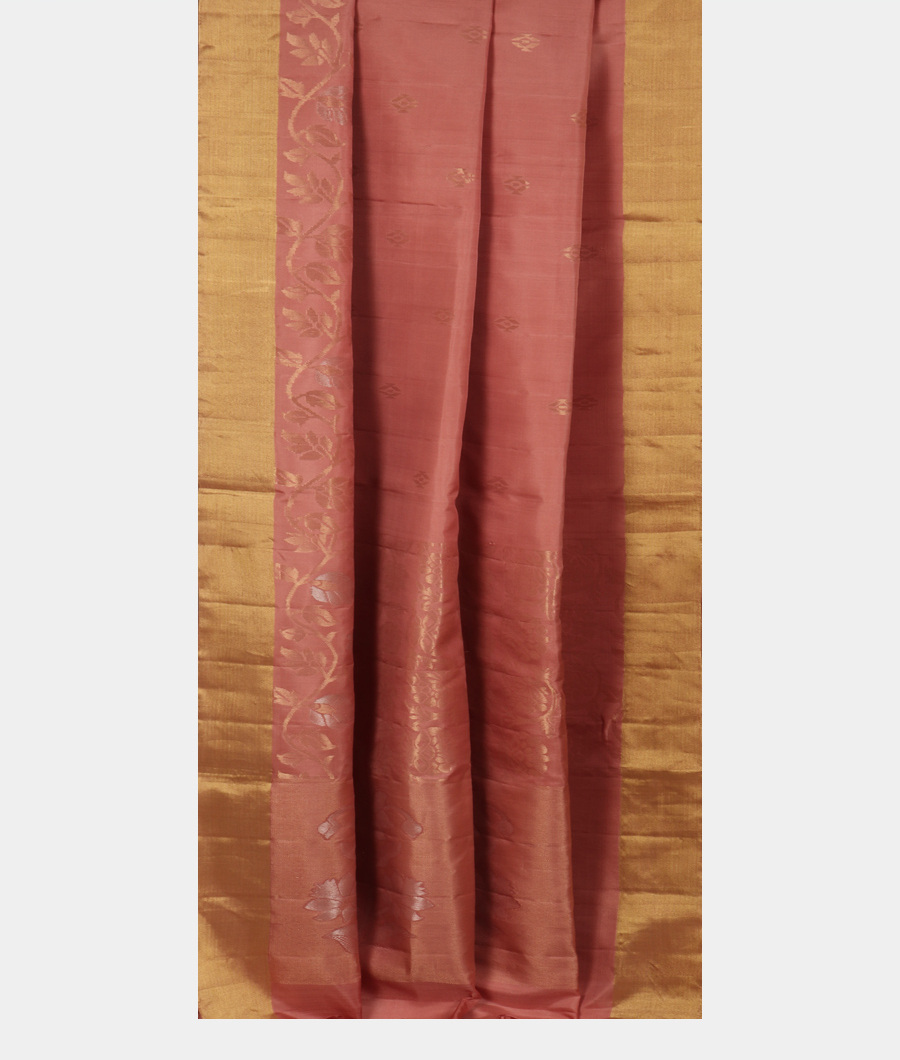 Salmon Pink Soft Silk Saree T3422802