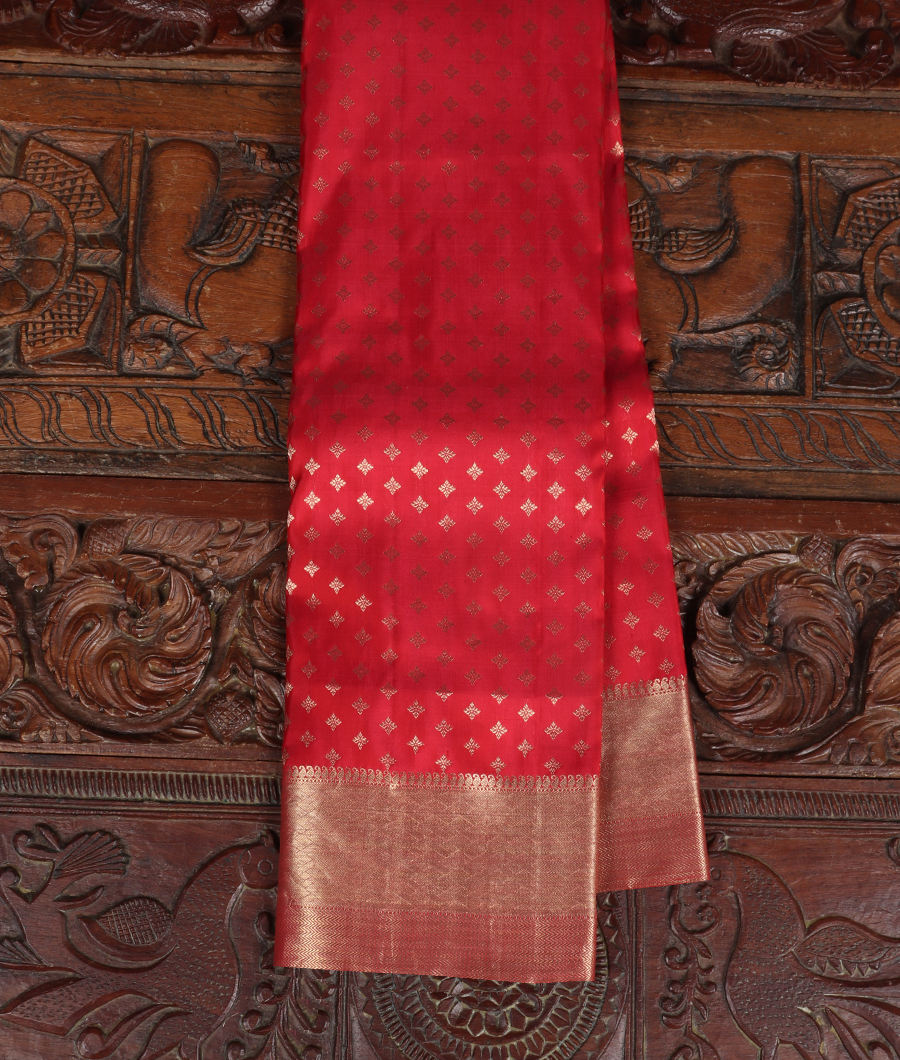 Red Handwoven Kanjivaram Silk Saree T326451-image