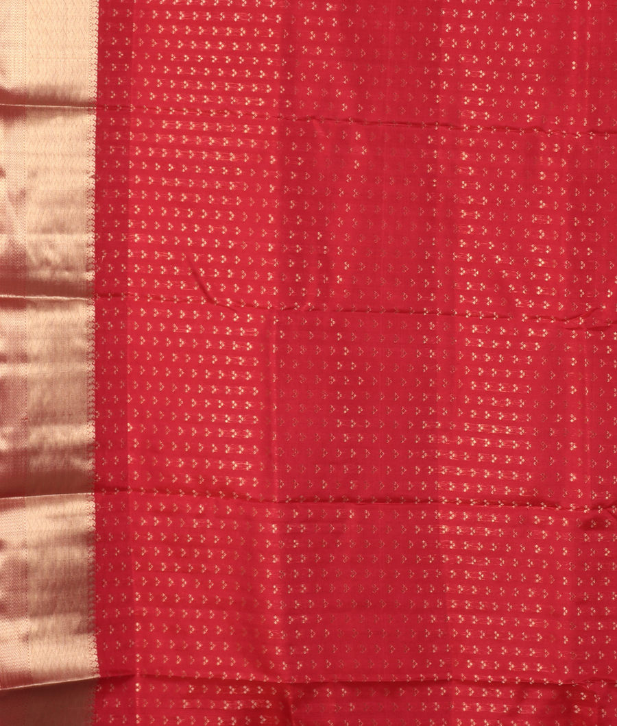 Red Handwoven Kanjivaram Silk Saree T3264513