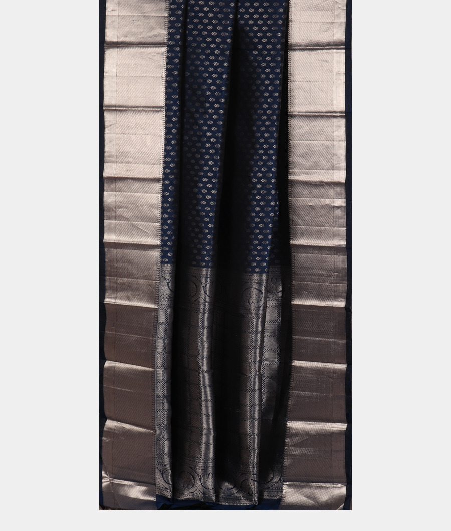 Blue Handwoven Kanjivaram Silk Saree T3264572