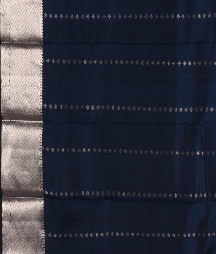 Blue Handwoven Kanjivaram Silk Saree T3264573