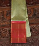 Green Handwoven Kanjivaram Tissue Silk Pavadai T3402281