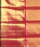 Beige Handwoven Kanjivaram Tissue Silk Pavadai T3402292