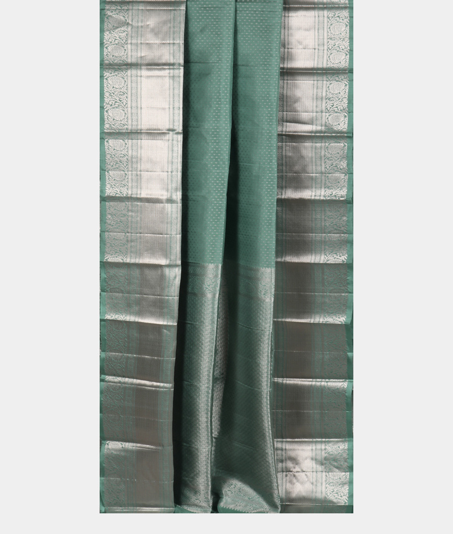 Green Handwoven Kanjivaram Silk Saree T3406632