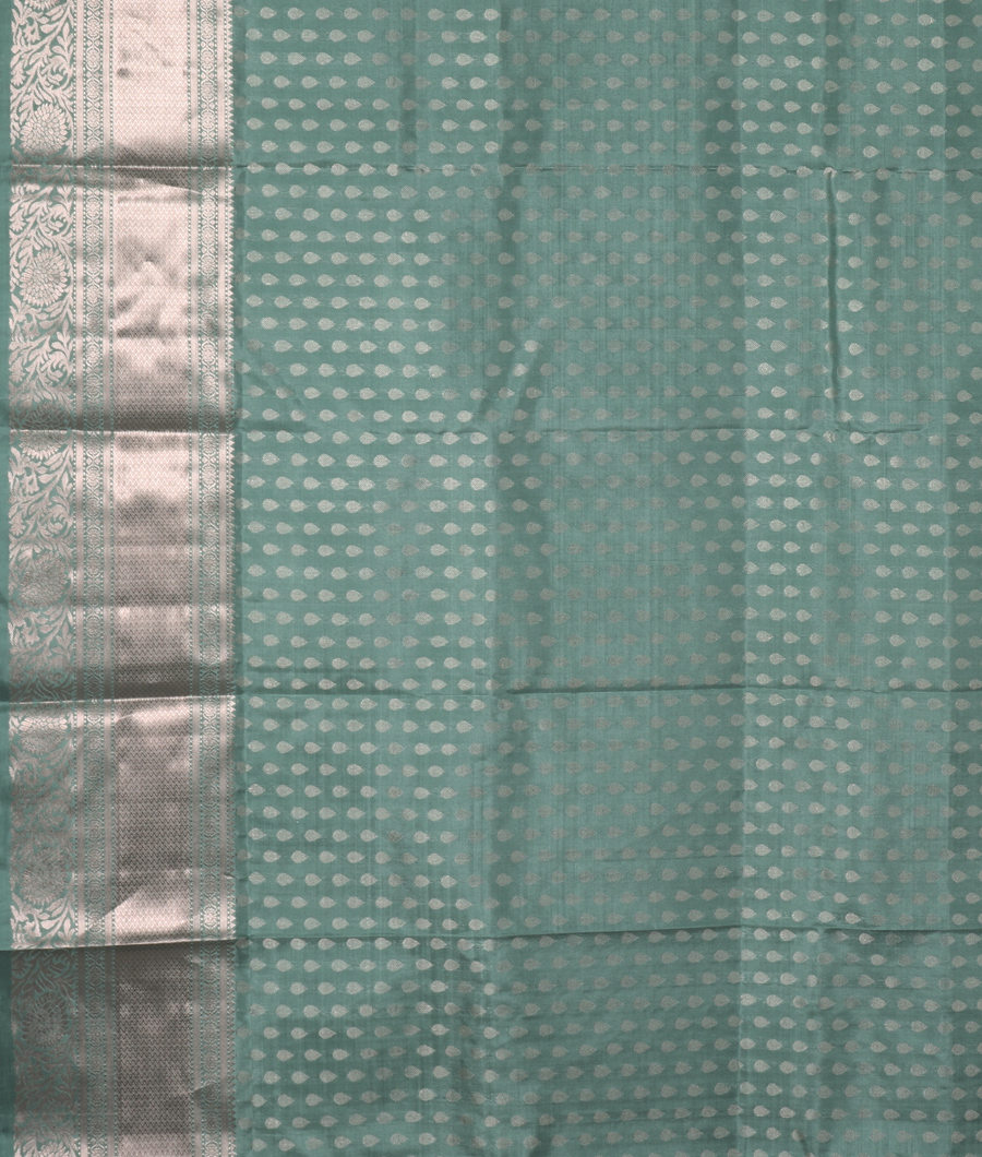 Green Handwoven Kanjivaram Silk Saree T3406633