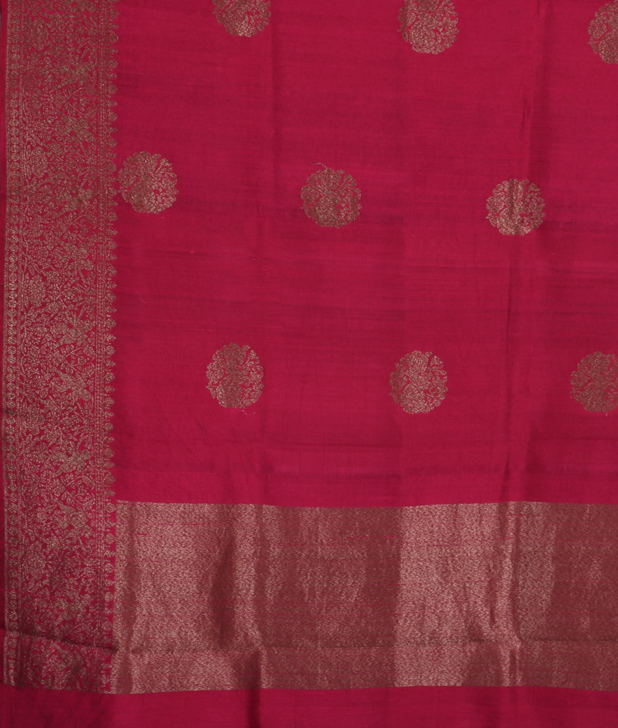Pink Banaras Tussar Saree T3303864