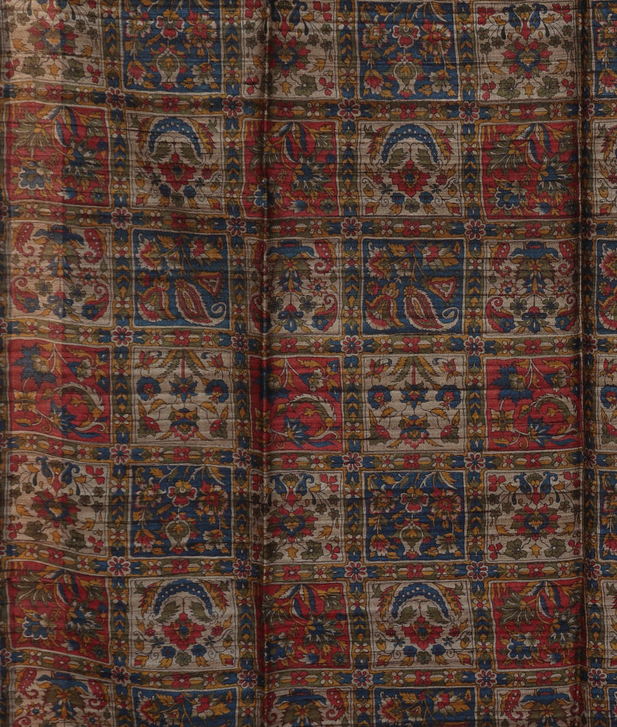 Yellowish Green Handwoven Tussar Saree T3369403