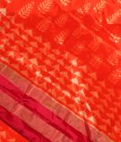 Orange Ikat Silk Saree T3332501