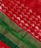 Red Ikat Silk Saree T3332521