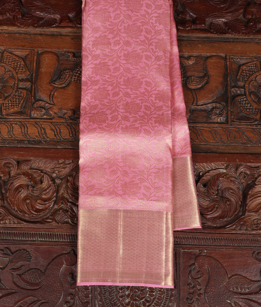 Pink Handwoven Kanjivaram Silk Saree T314726-image