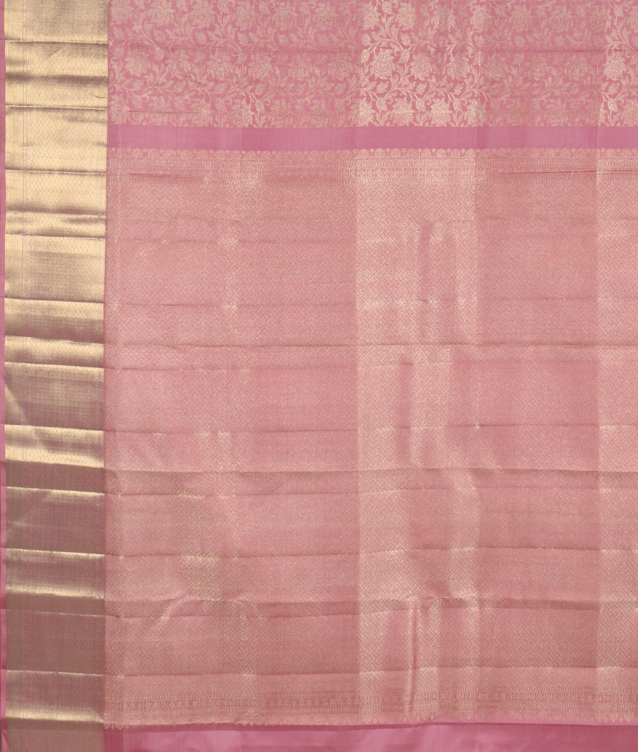 Pink Handwoven Kanjivaram Silk Saree T3147264