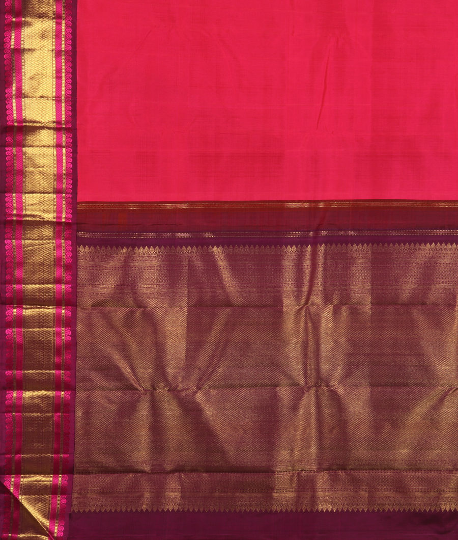 Pink Handwoven Kanjivaram Silk Saree T3401034