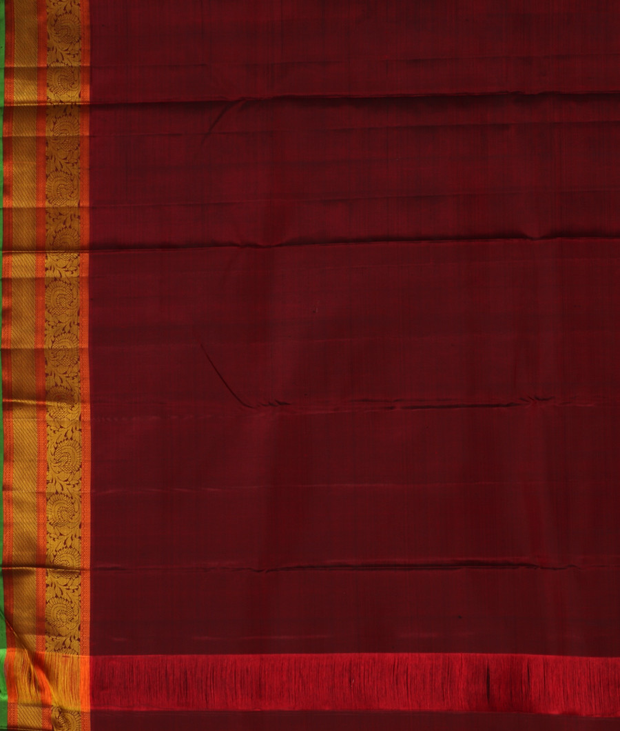 Black Handwoven Kanjivaram Silk Saree T1593093