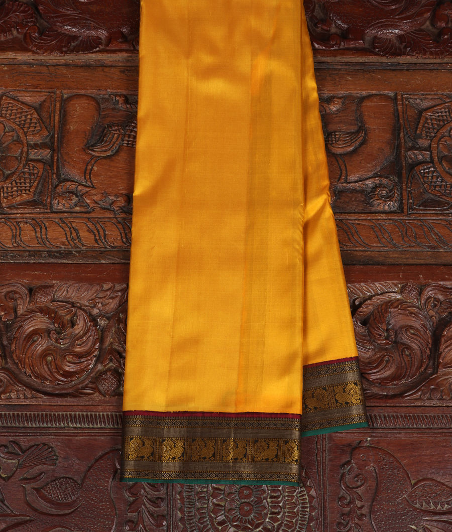 Yellow Handwoven Kanjivaram Silk Saree T325574-image