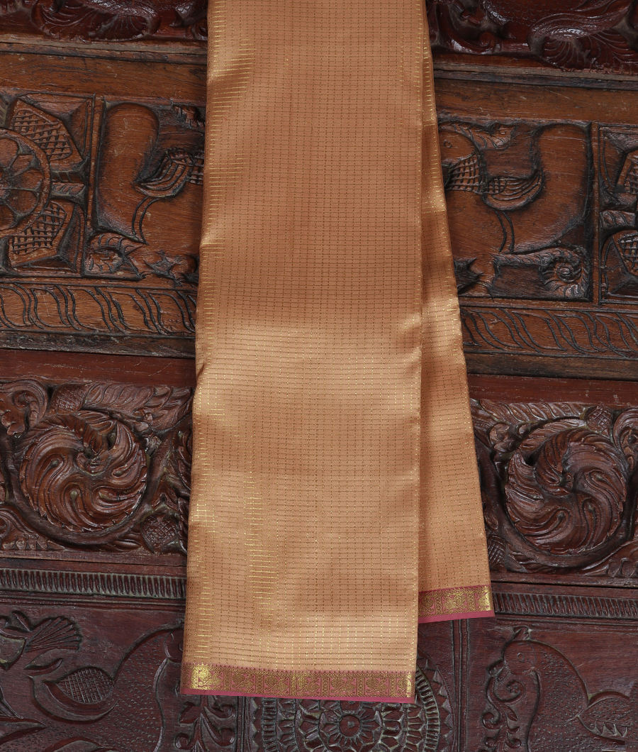 Beige Handwoven Kanjivaram Silk Saree T290994-image