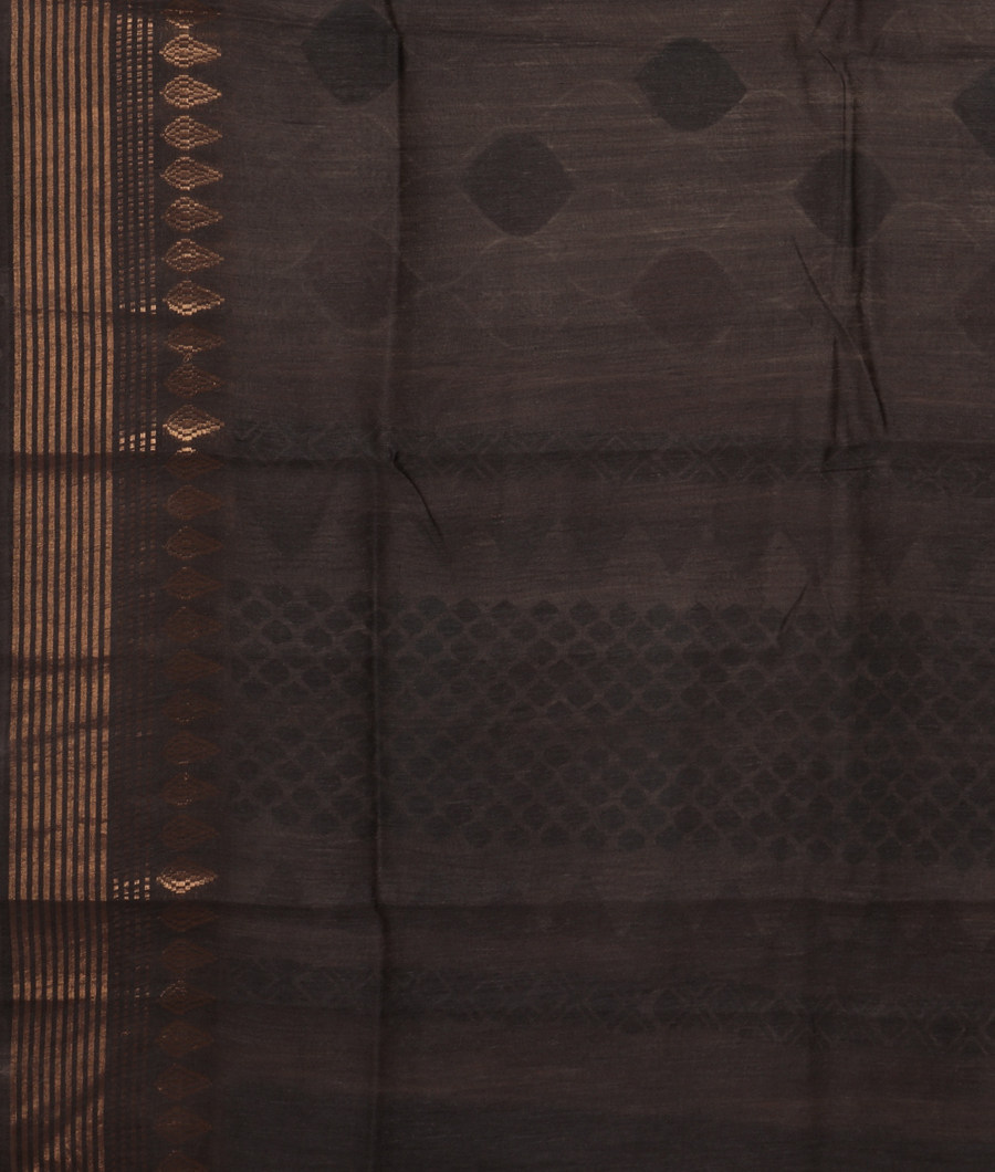 Beige Tussar Printed Saree T3128103