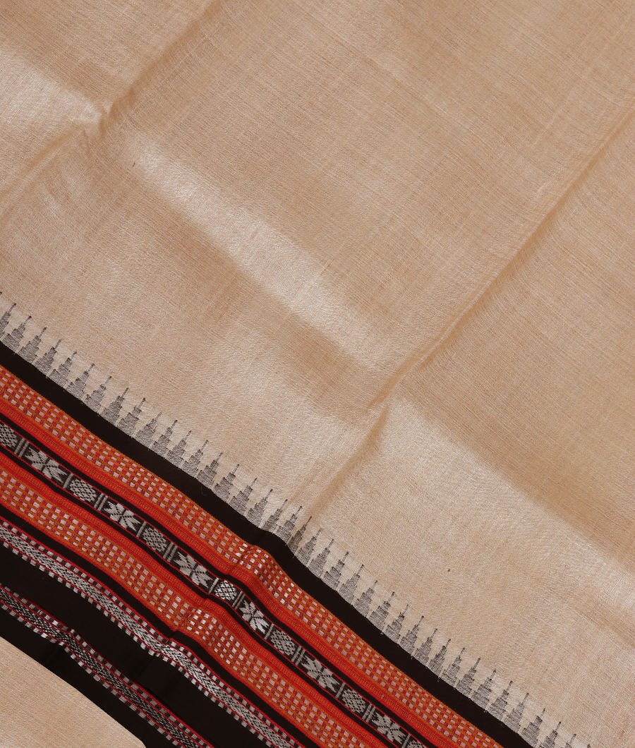 Beige Vidarbha Tussar Saree T332871-image