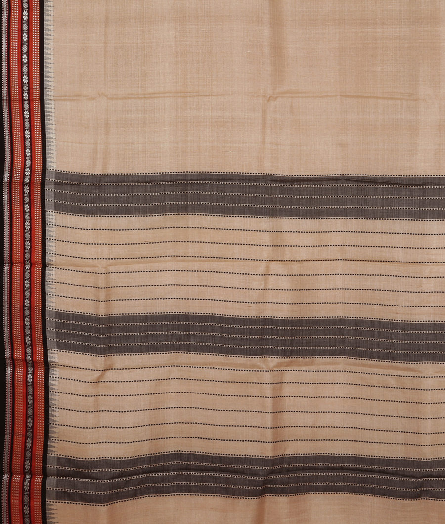 Beige Vidarbha Tussar Saree T3328714