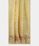 Yellow Kora Organza Embroidery Saree T3449092