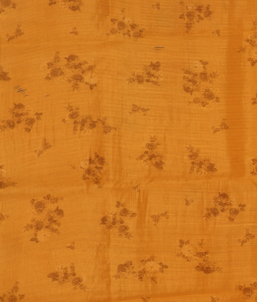 Yellow Kora Organza Printed Saree T3388073