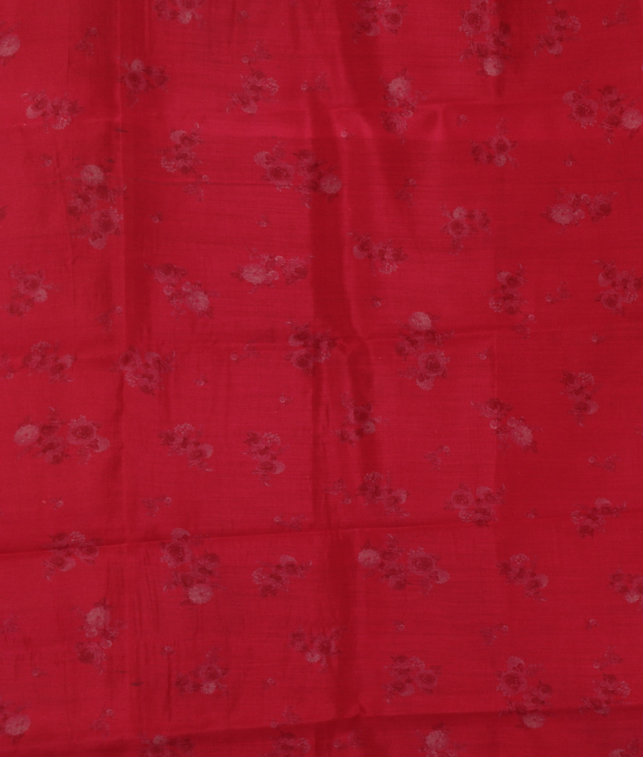 Pinkish Red Kora Organza Printed Saree T3388053