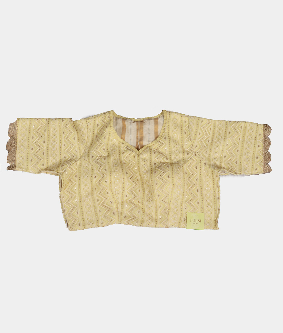 Yellow Georgette Silk Saree T3416613