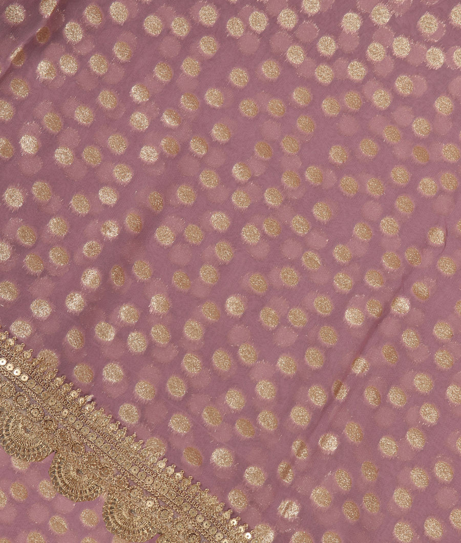 Lavender Georgette Silk Saree T341660-image