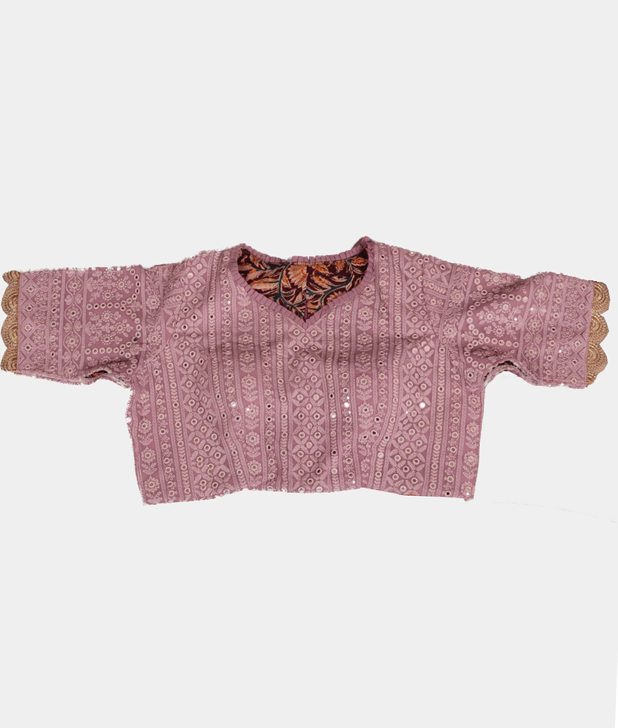 Lavender Georgette Silk Saree T3416603