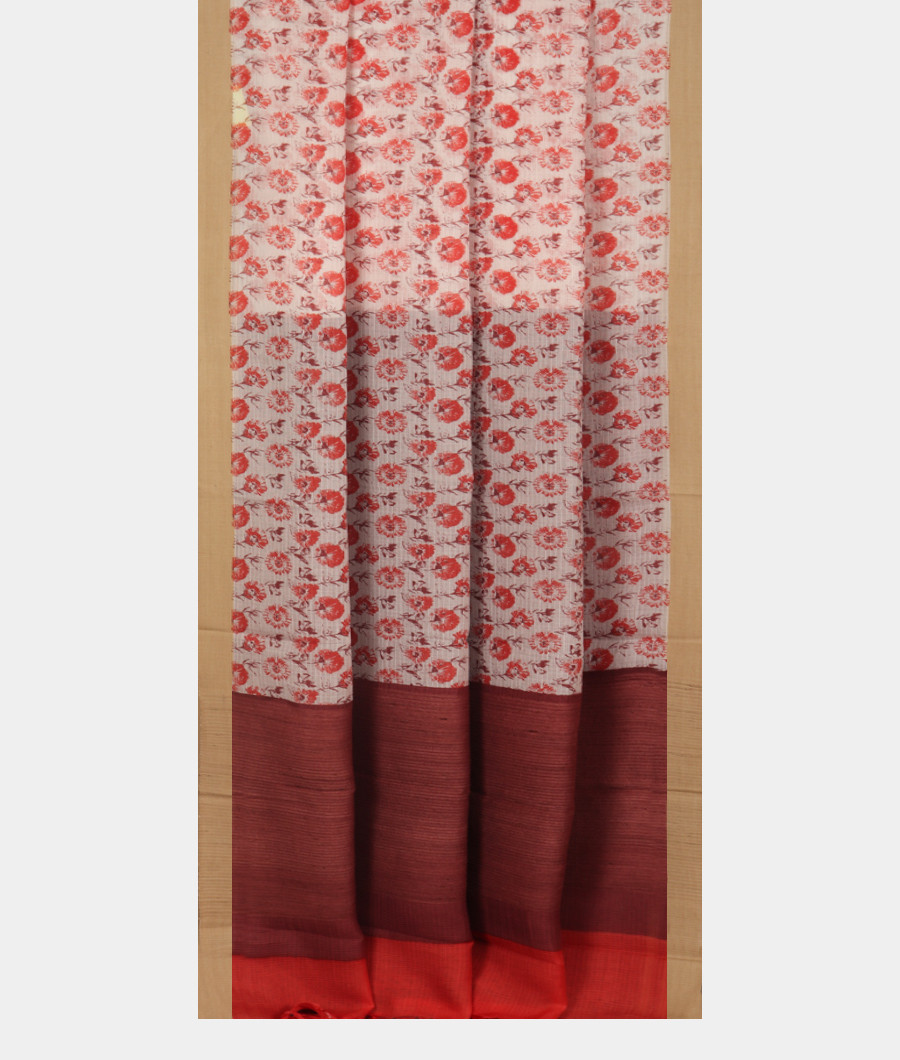 White Kota Cotton Saree T3449552