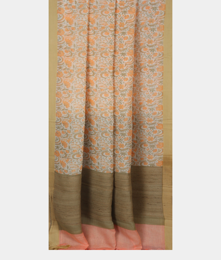 White Kota Cotton Saree T3450172