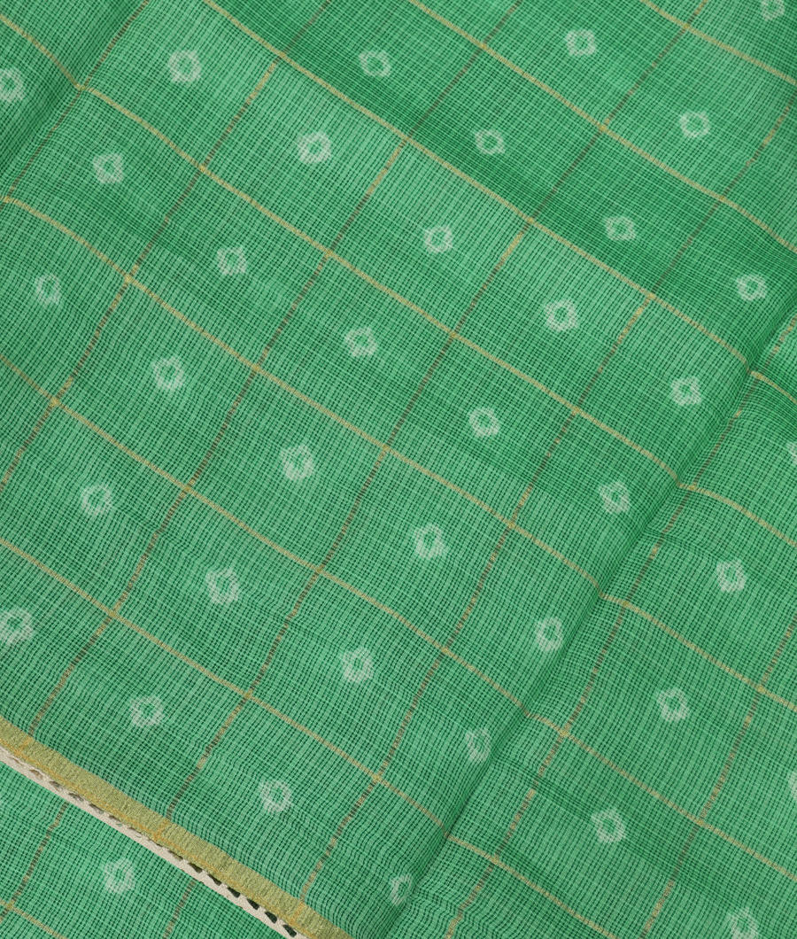 Green Kota Cotton Saree T343909-image