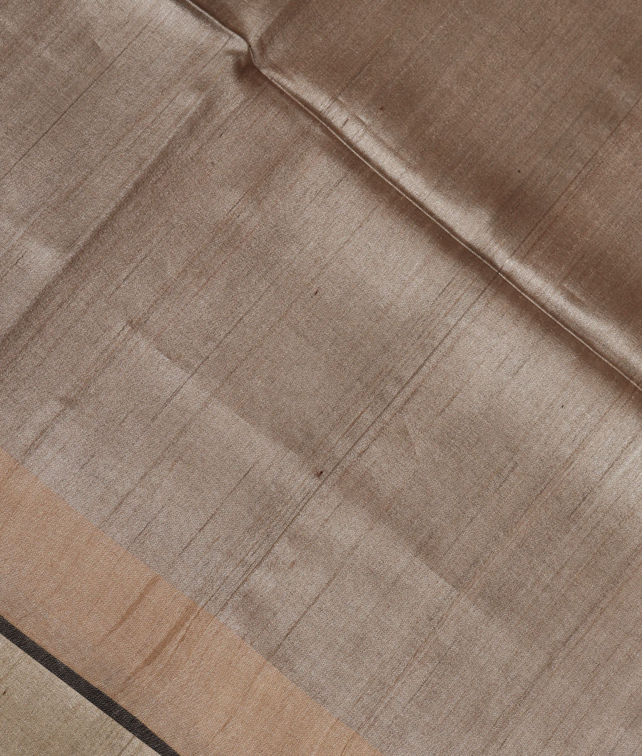 Grey Tussar Printed Saree T289832-image