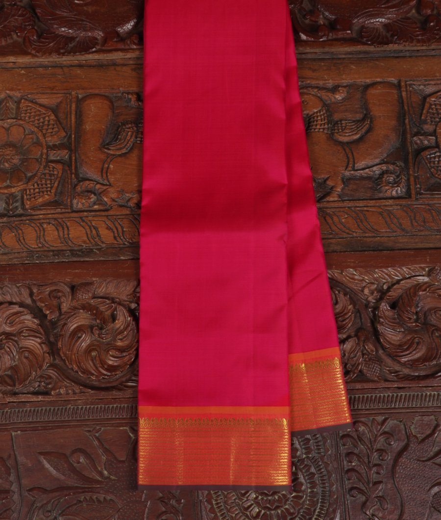 Magenta Handwoven Kanjivaram Silk Saree T181624-image