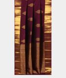 Purple Handwoven Kanjivaram Silk Saree T3372852