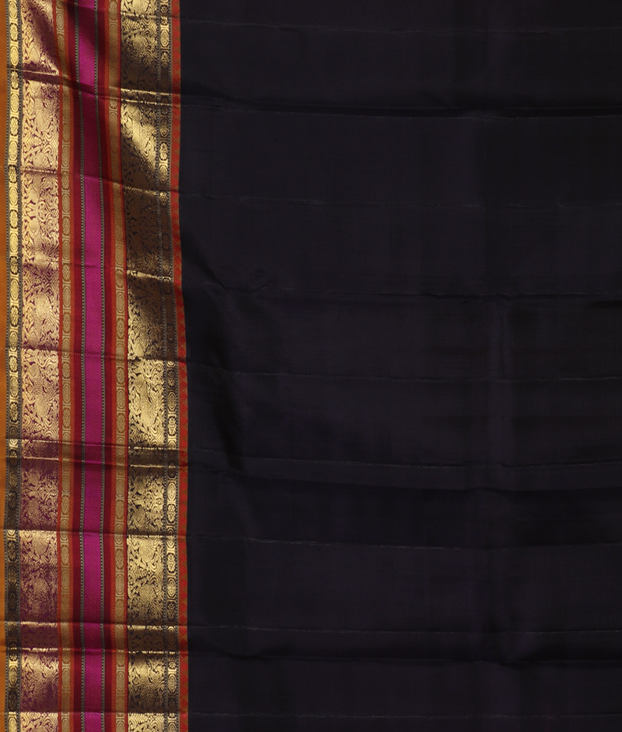 Pinkish Orange Handwoven Kanjivaram Silk Saree T3341373