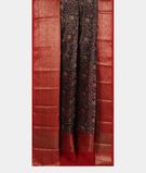 Midnight Blue Soft Printed Cotton Saree T3430872