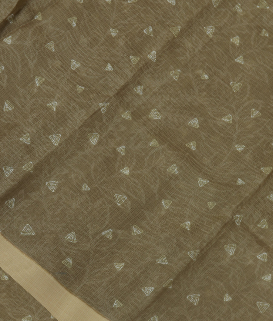 Green Kota Cotton Saree T313687-image