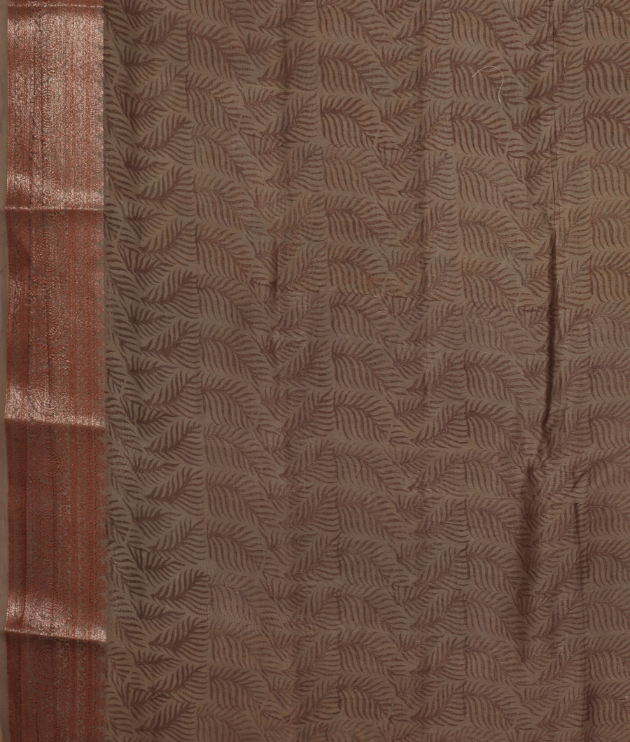 Yellow Soft Printed Cotton Saree T3430153