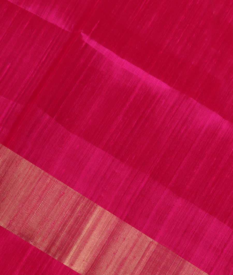 Magenta Woven Raw Silk Saree T340315-image