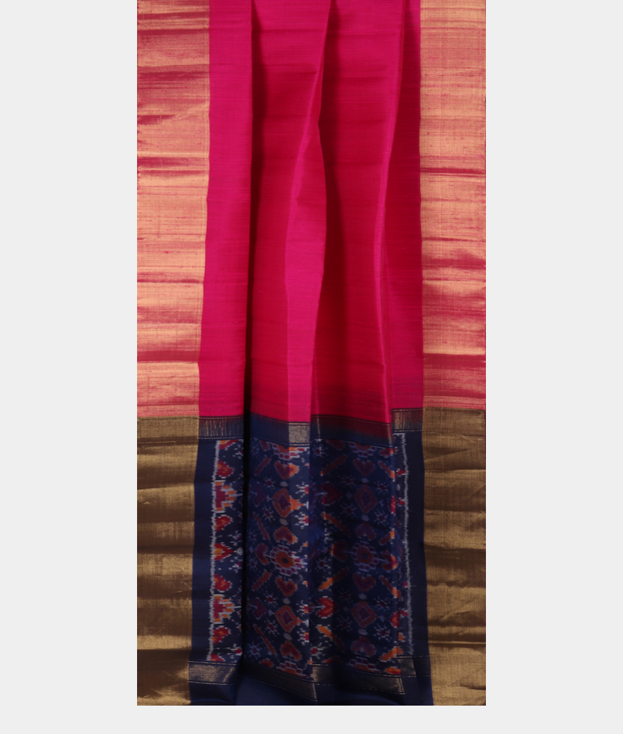 Magenta Woven Raw Silk Saree T3403152
