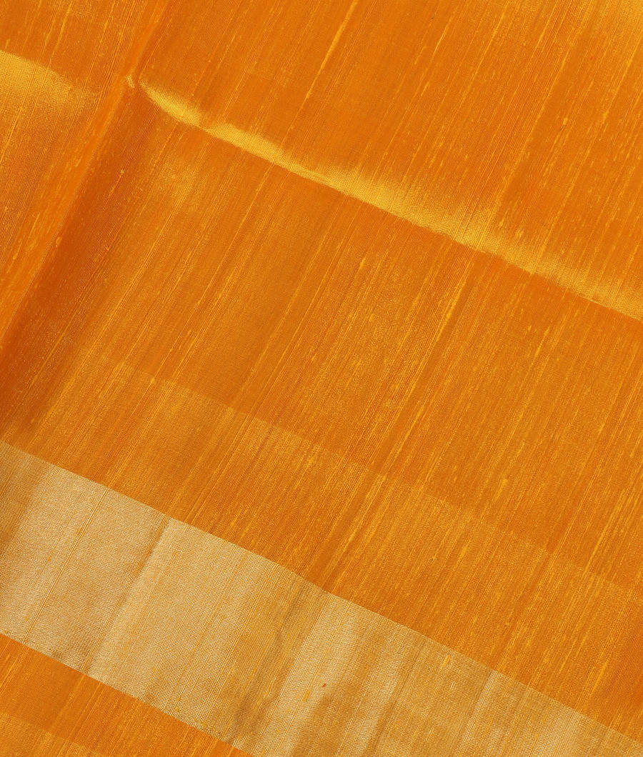 Yellow Woven Raw Silk Saree T340317-image